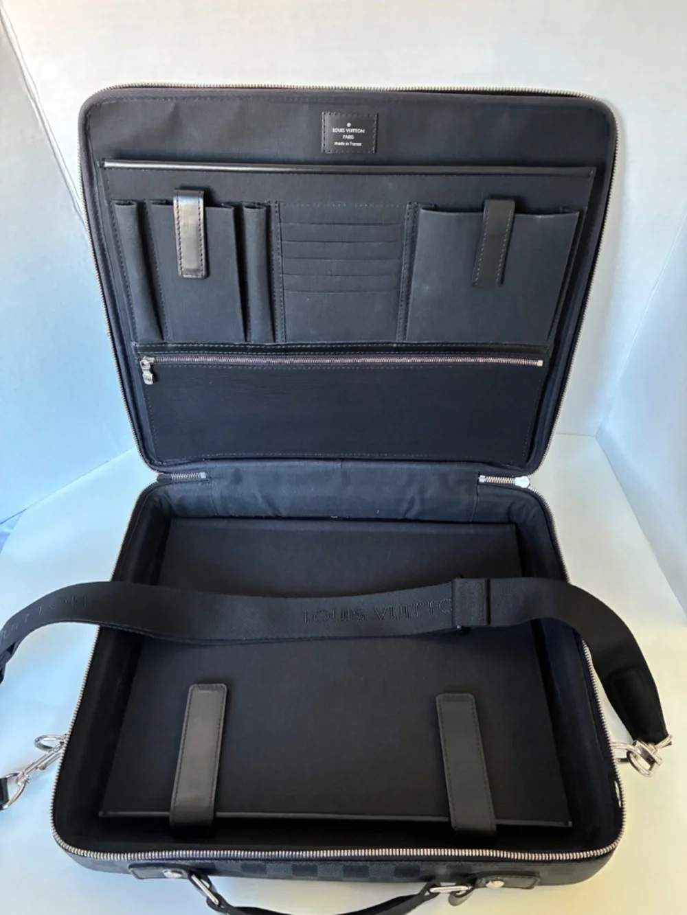 Louis Vuitton Briefcase N58030 Steve Damier Graphite Black